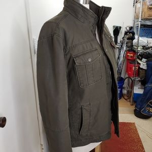 Levis Mens M Trucker Coat Jacket Olive 